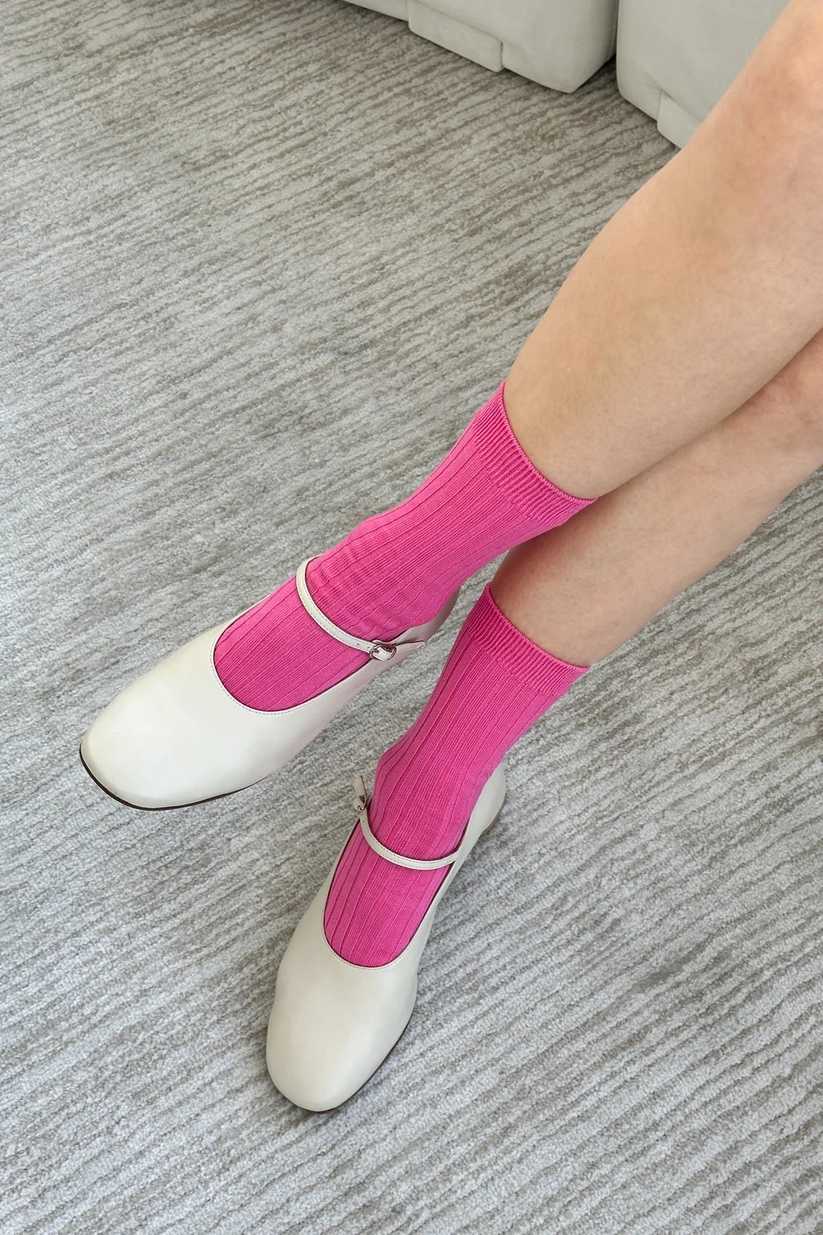 Le Bon Shoppe Her Socks - Bright Pink