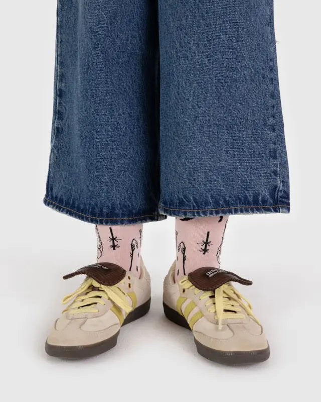 BAGGU Adult Crew Sock - Ballet Icons