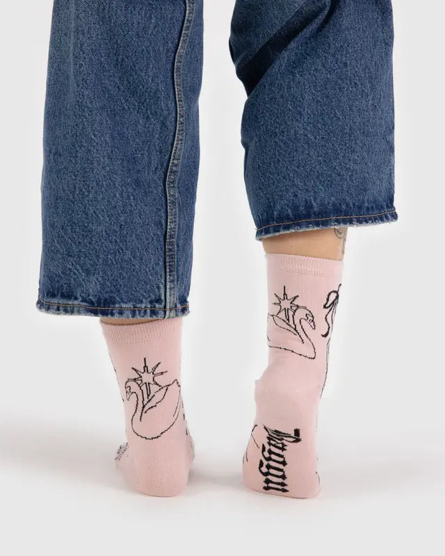 BAGGU Adult Crew Sock - Ballet Icons