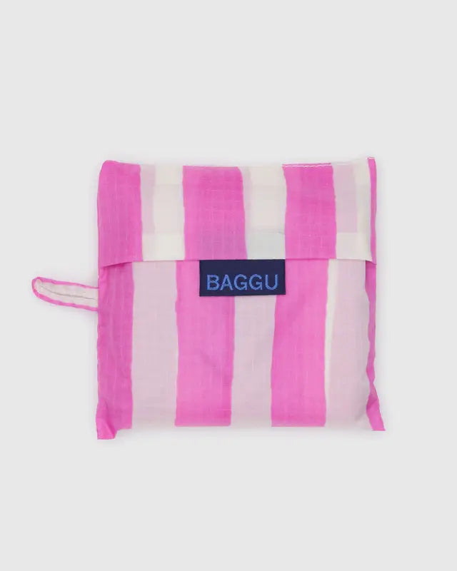 BAGGU Standard Reusable Bag - Pink Painted Stripe