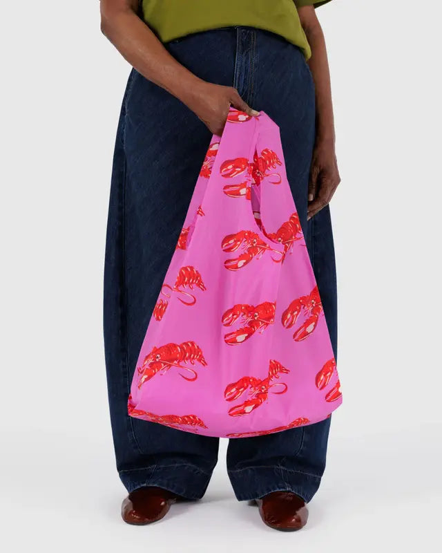 BAGGU Standard Reusable Bag - Pink Lobster