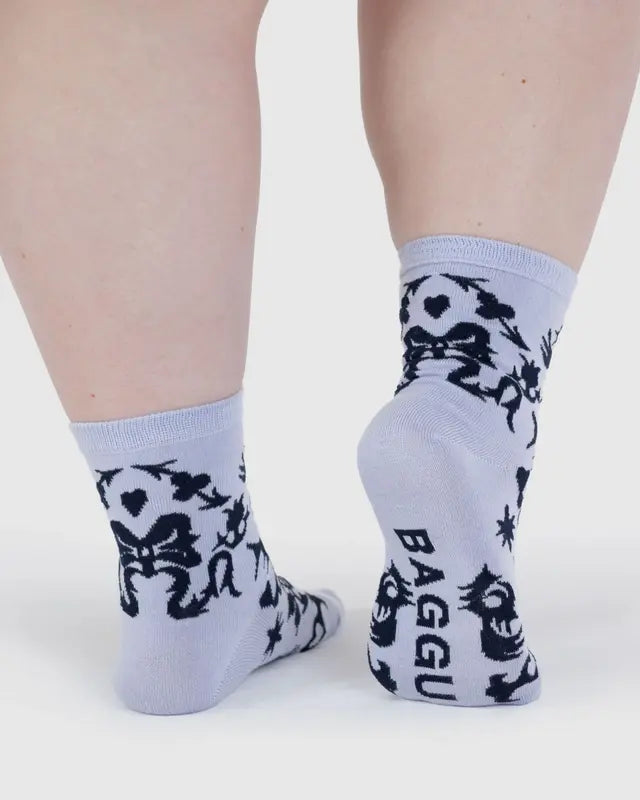 BAGGU Adult Crew Socks - Western Cut-Outs