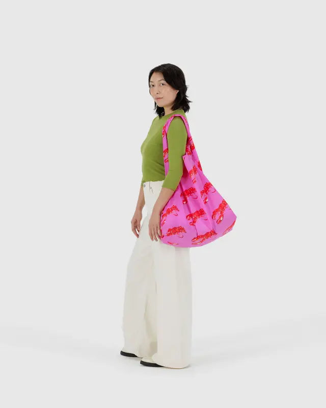 BAGGU Big Reusable Bag - Pink Lobster