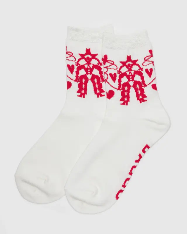 BAGGU Crew Socks - Cowgirl