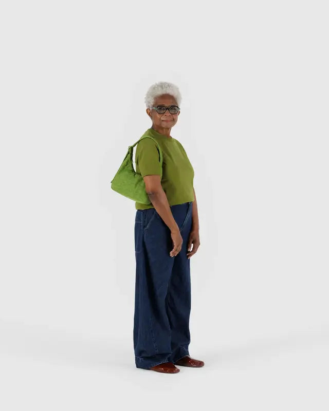 BAGGU Mini Nylon Shoulder Bag - Green Juice