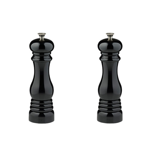 salt and pepper mill set from le creuset in black