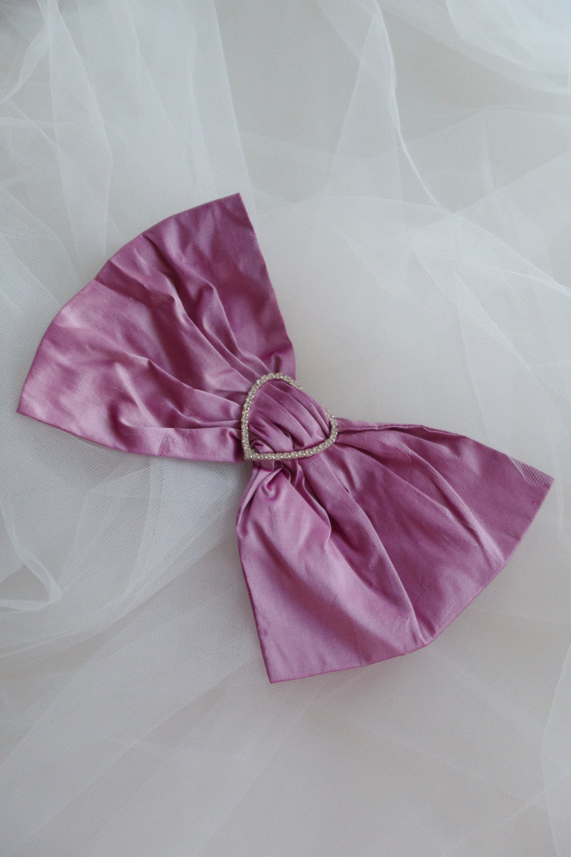Merrfer Large Pink Bow Hair Clip 