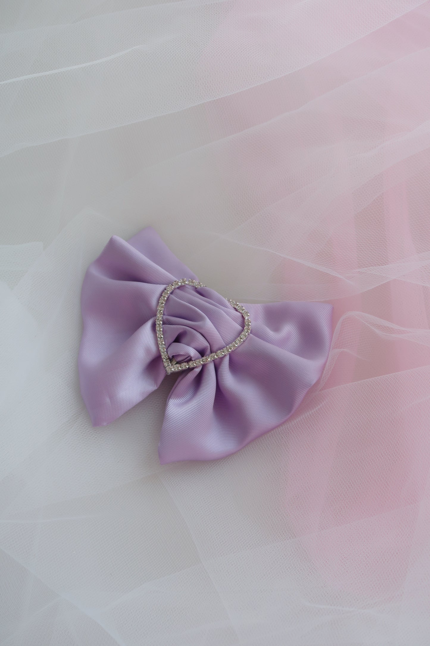 merrfer medium lilac bow hair clip 