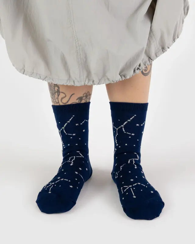 BAGGU Adult Crew Sock - Constellation Midnight