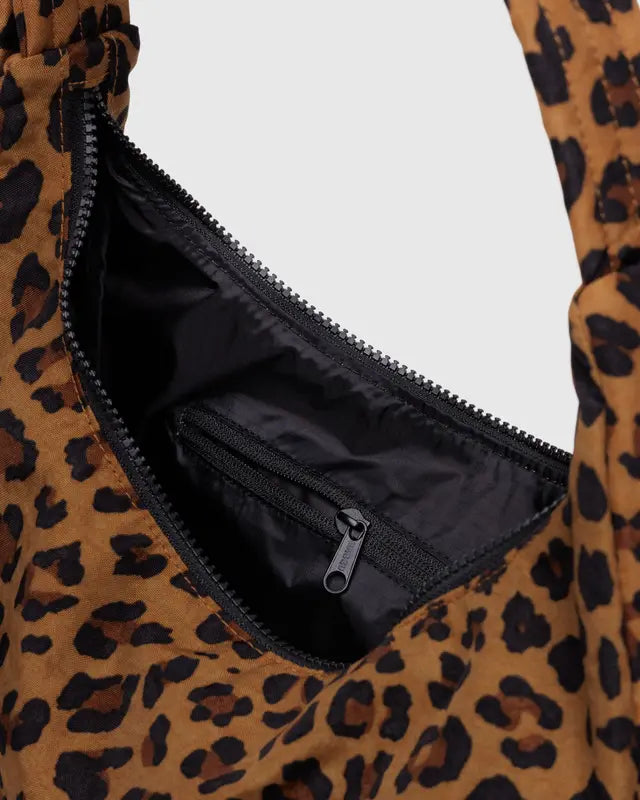 BAGGU Large Nylon Shoulder Bag  - Leopard