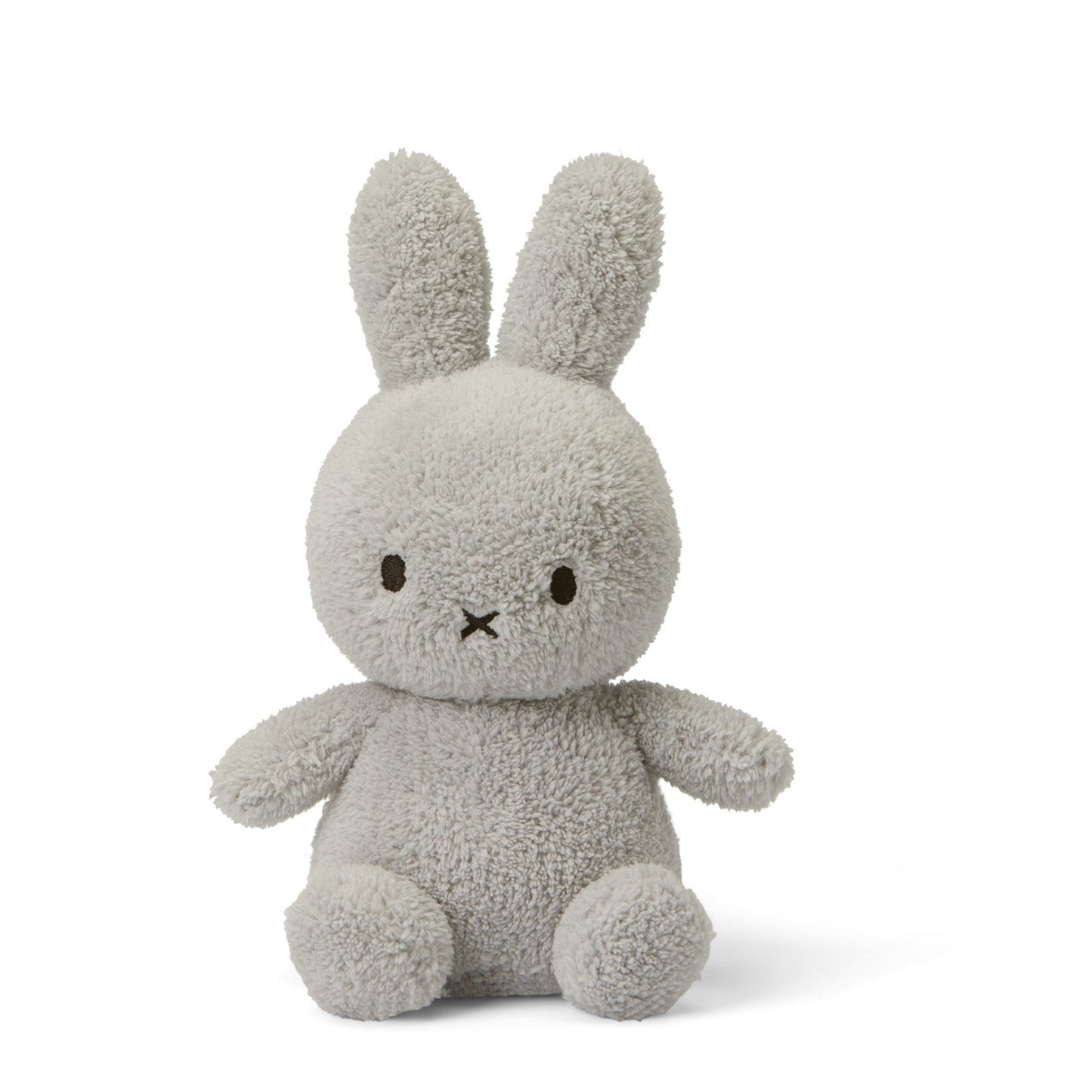 miffy terry plush soft toy in grey 