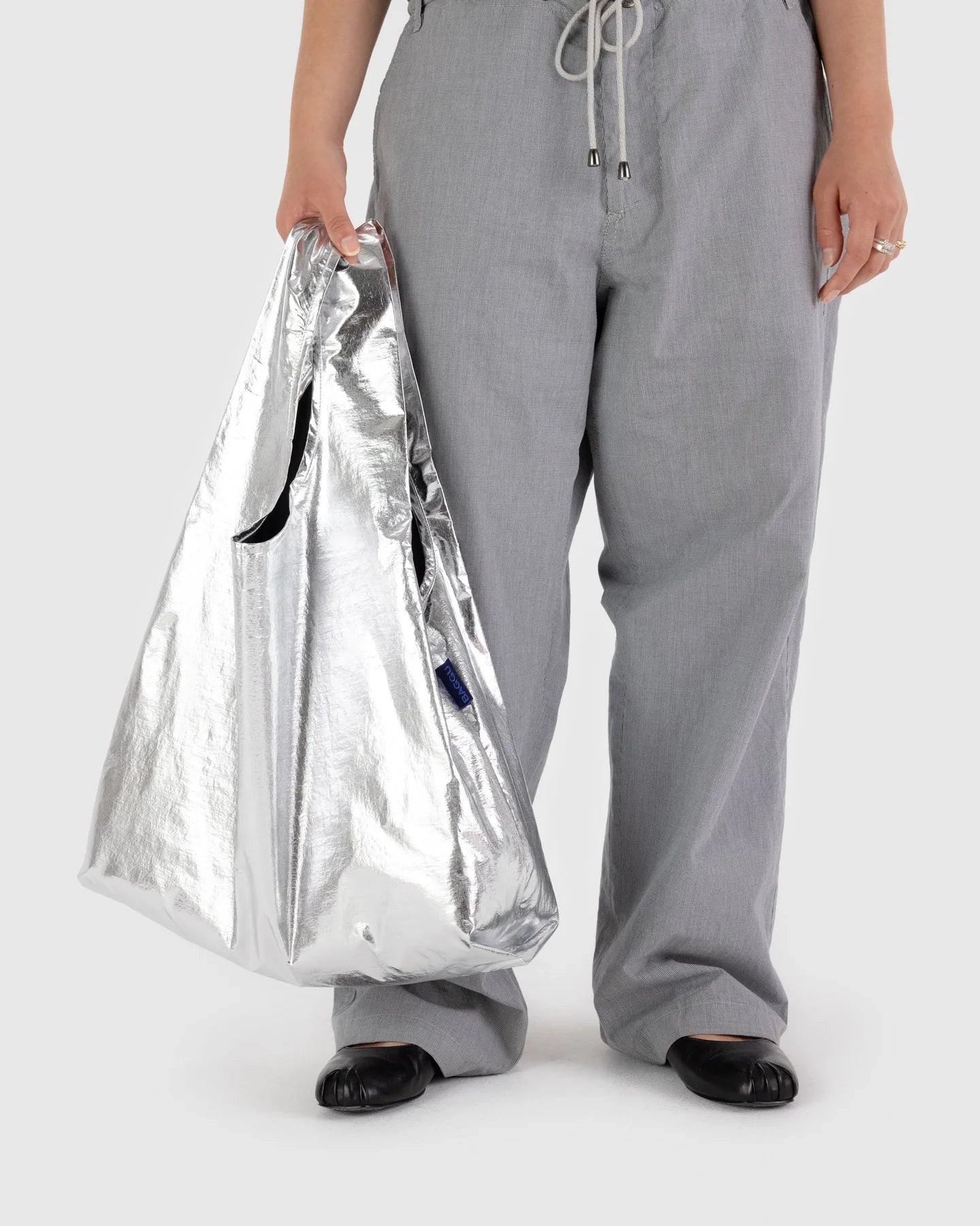 BAGGU Standard Reusable Bag - Metallic Silver