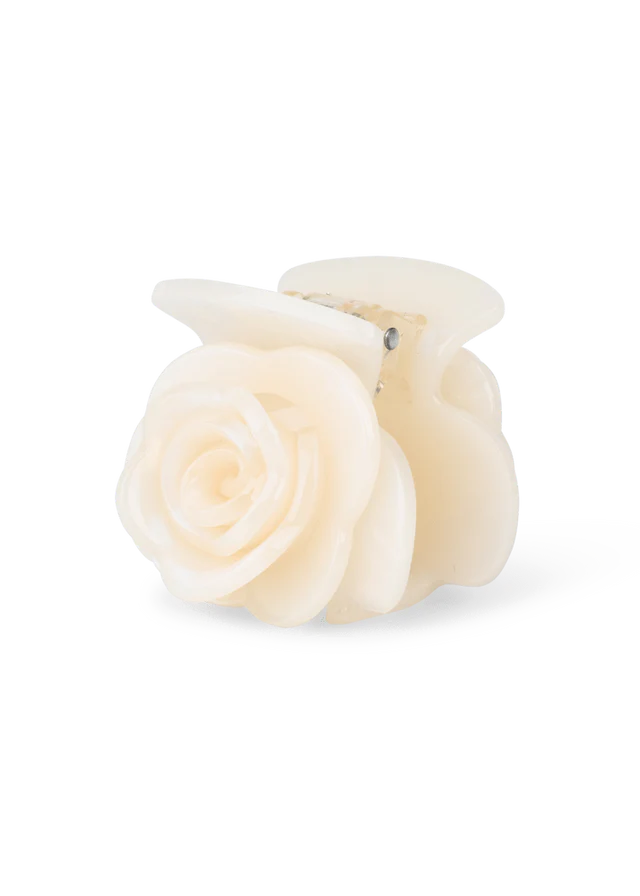 Sui Ava Rosie Mini Hair Claw in white 