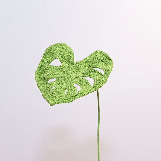Handmade Crochet Flower - Monstera Leaf
