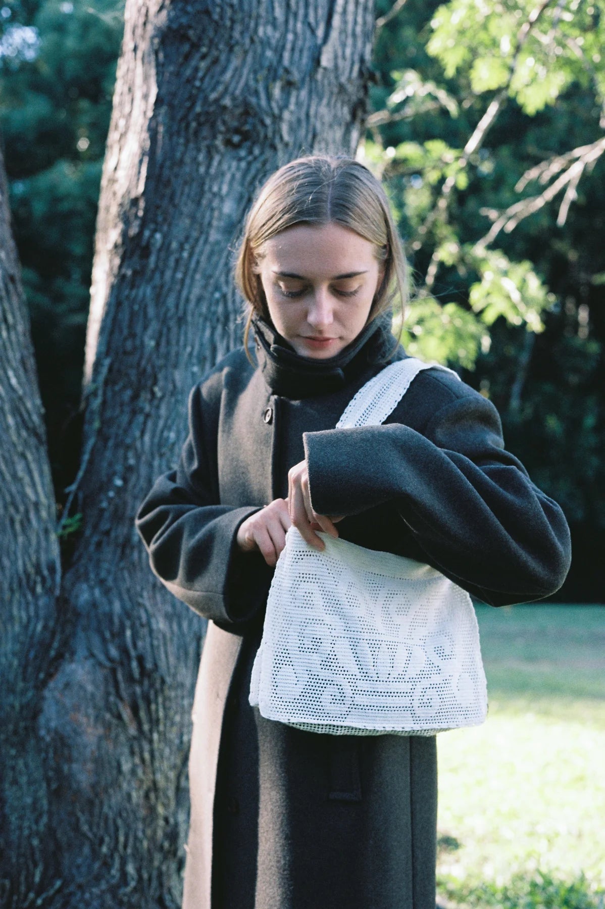 NANANITA Fountain Crochet Bag - Dove