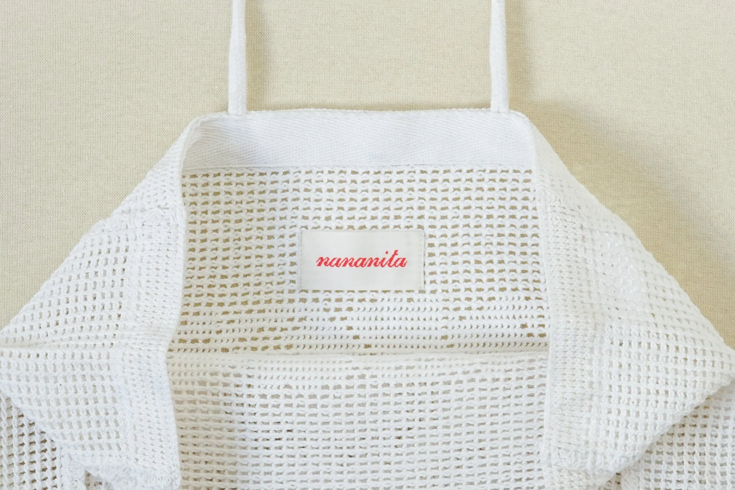 NANANITA Rose Crochet Bag - Dove
