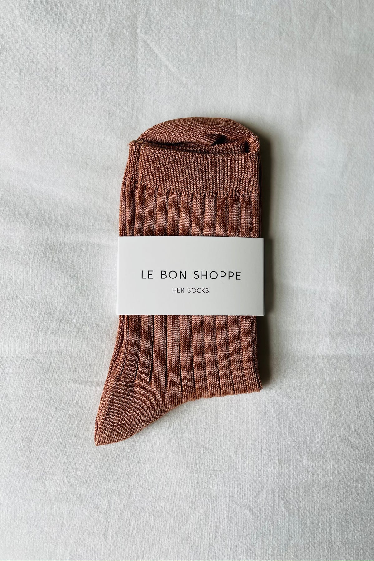 Le Bon Shoppe her socks in nude peach colour 