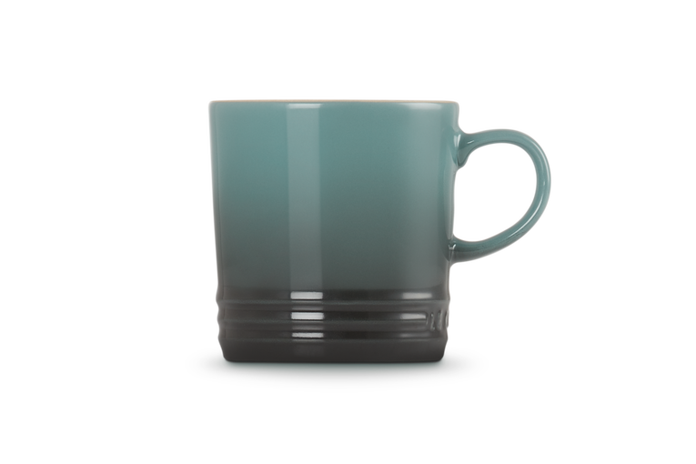 le creuset stoneware mug 350ml in ocean green