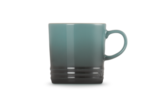 le creuset stoneware mug 350ml in ocean green