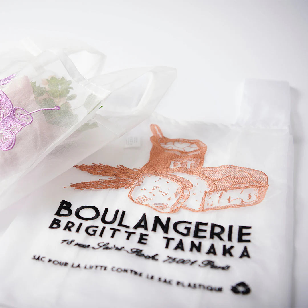 Brigitte Lanaka Bakery Bag in Organza and Embroidery