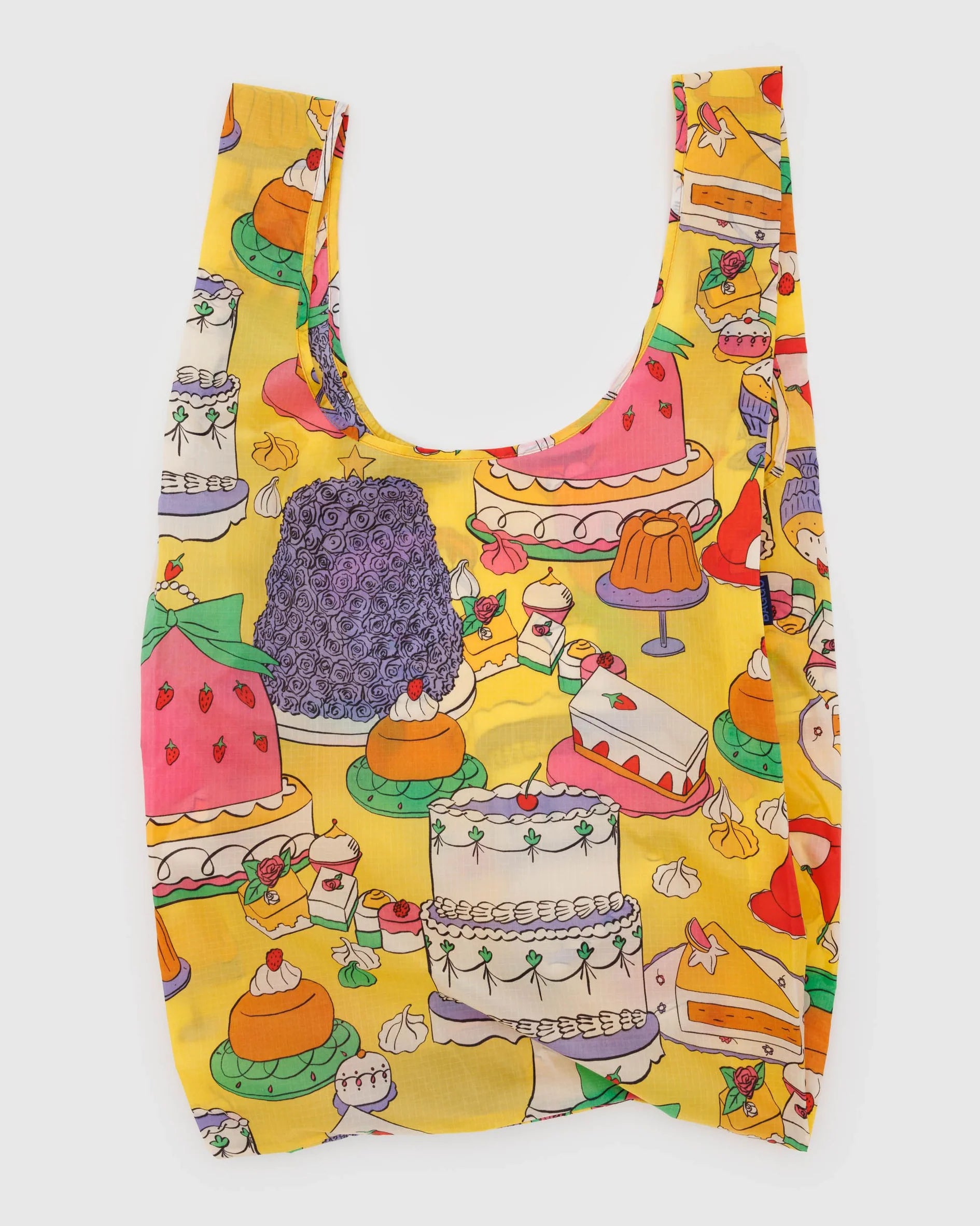 BAGGU Big Reusable Bag in Patisserie pattern