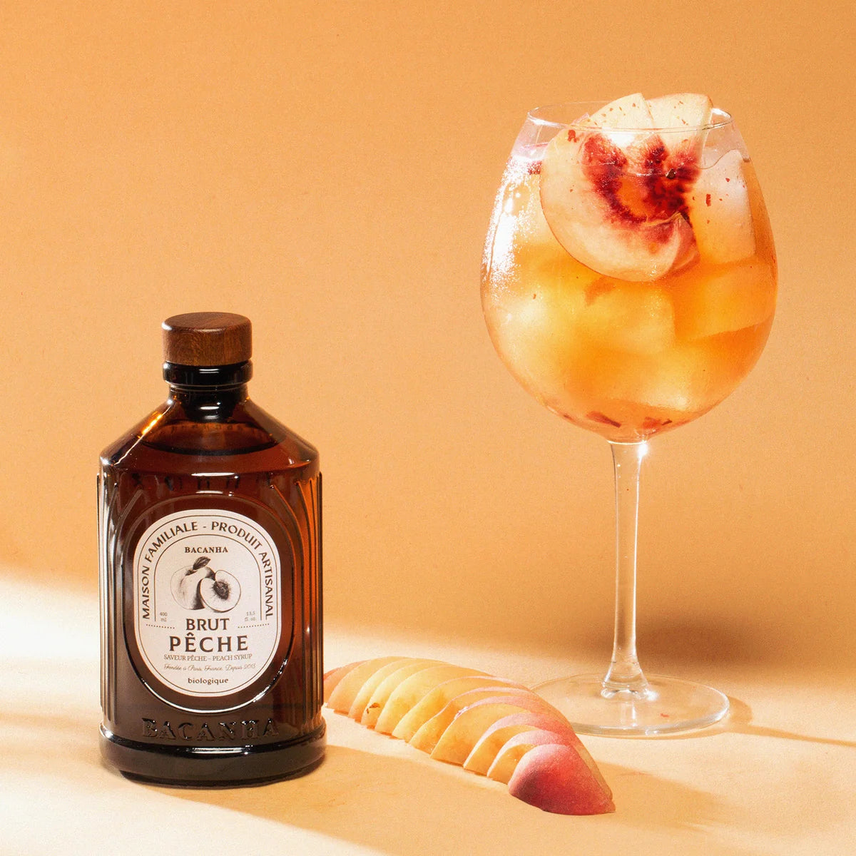 Bacanha Raw Peach Organic Syrup