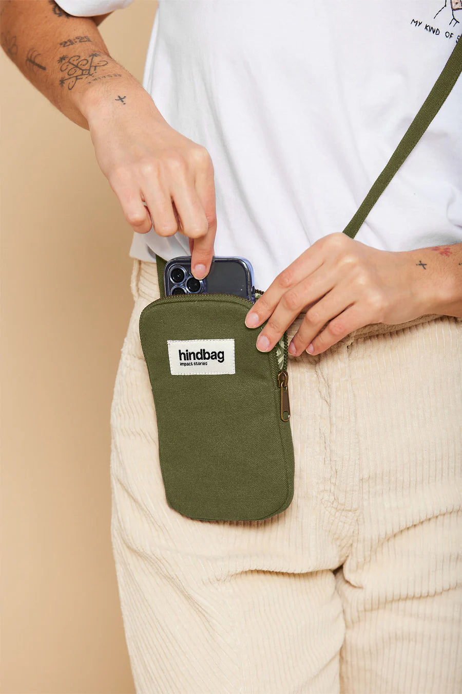 Hindbag Bill Phone Bag - Olive