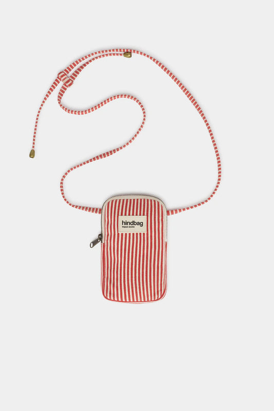 Hindbag Bill Phone Bag - Red Stripes