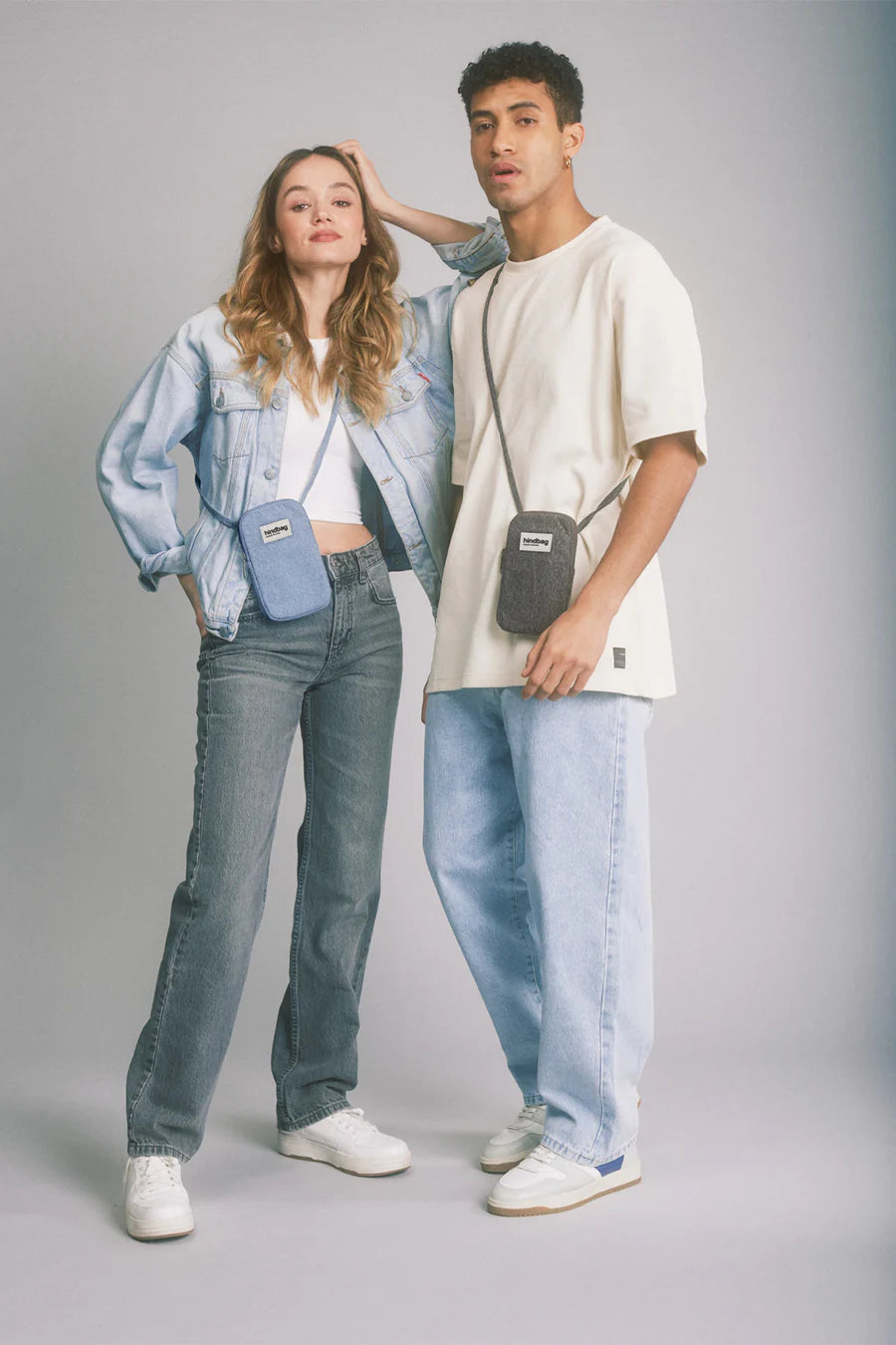 Hindbag Bill Phone Bag - Blue Denim