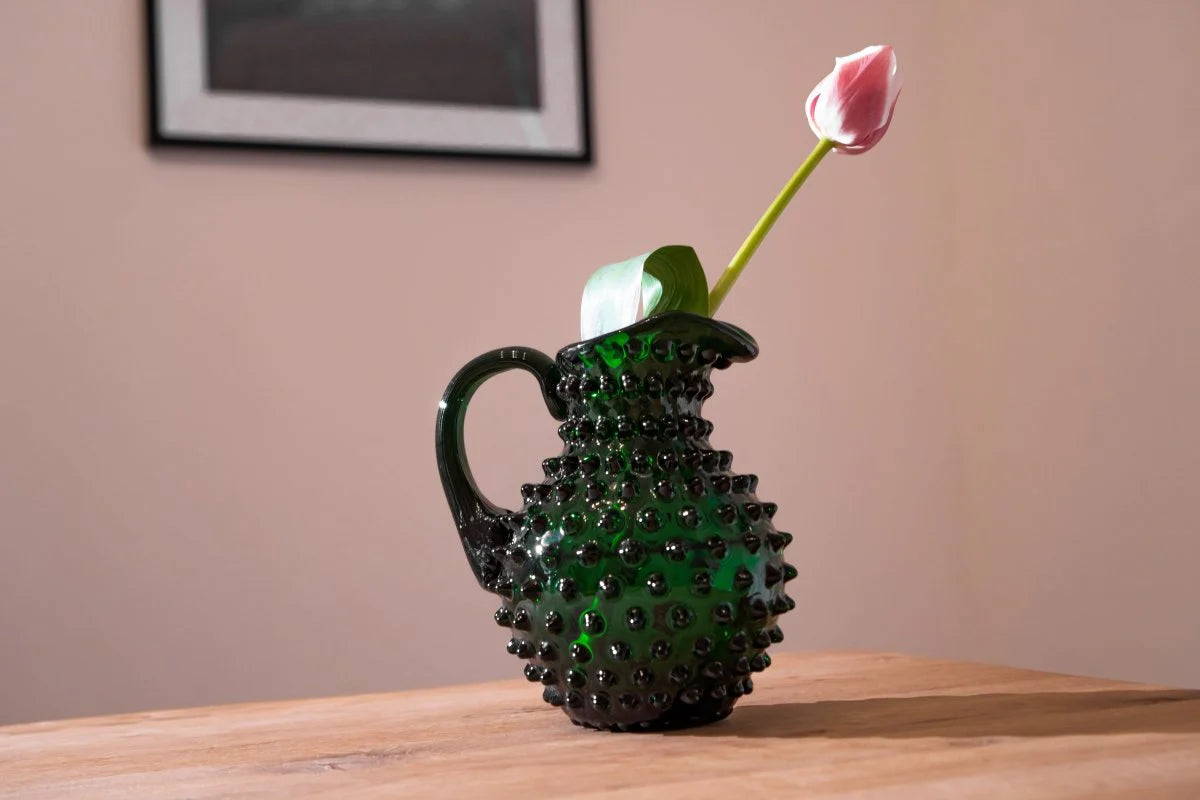 Klimchi Dark Green Hobnail Jug 1L