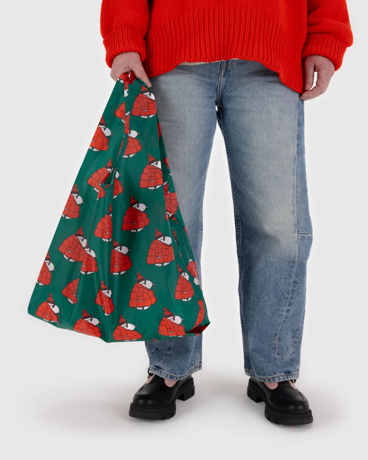 BAGGU Standard Reusable Bag - Puffer Snoopy Red