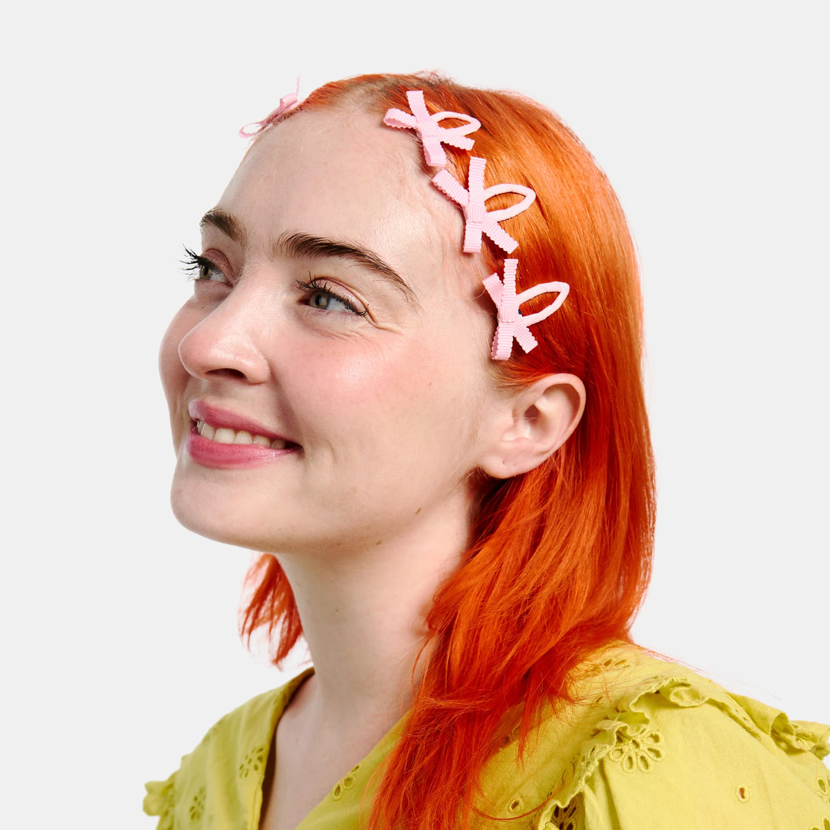 CHUNKS Bow Snap Clips - Blush
