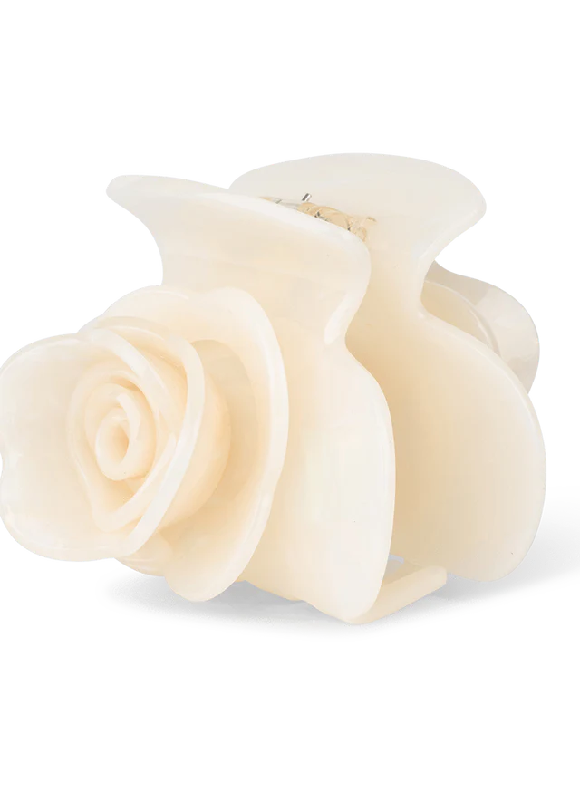 Sui Ava Rosie Big Hair Claw in white 