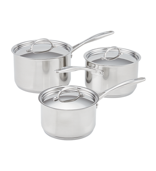 Stellar Profile 3 Piece Saucepan Set