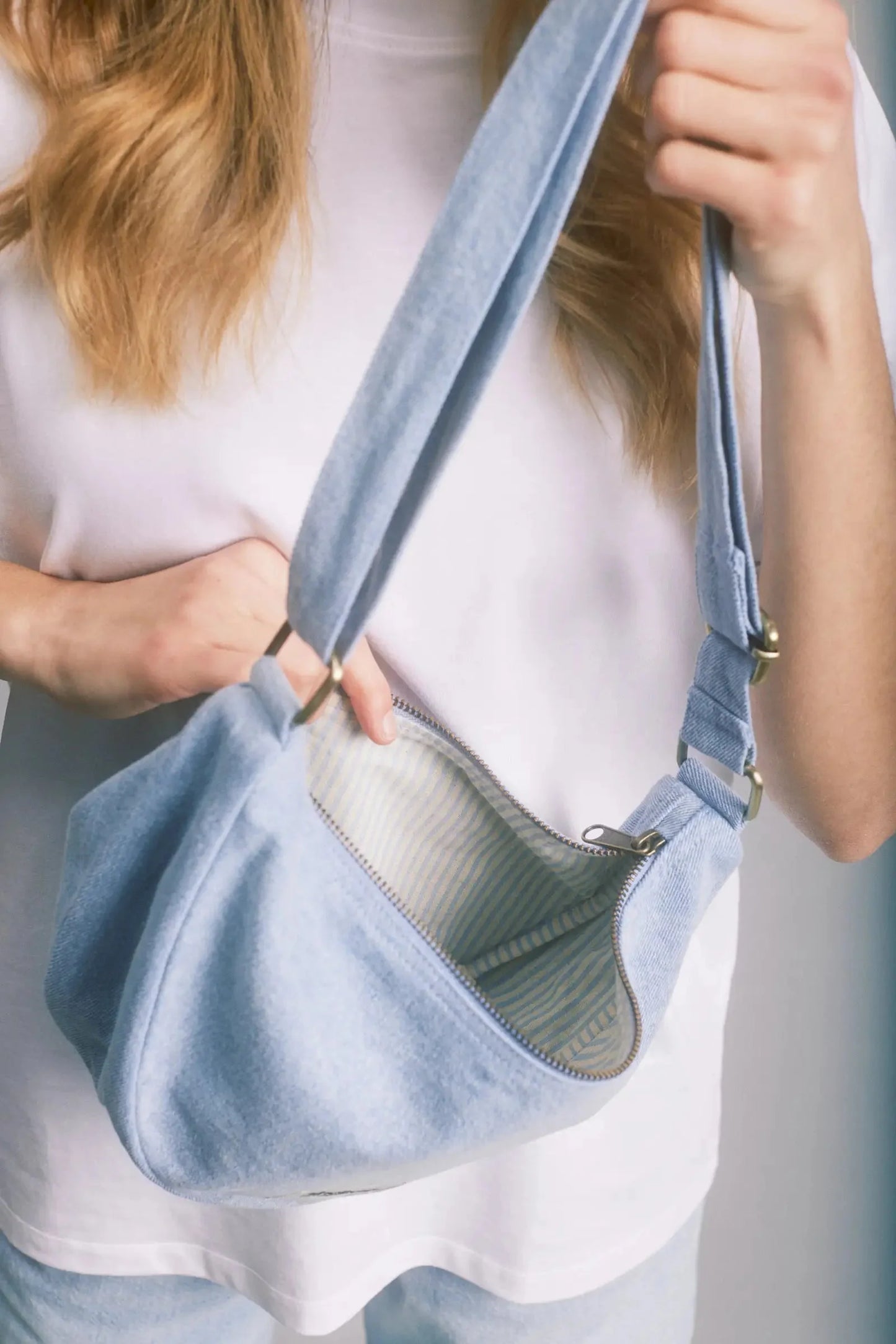 Hindbag Andrea Fanny Pack - Blue Denim