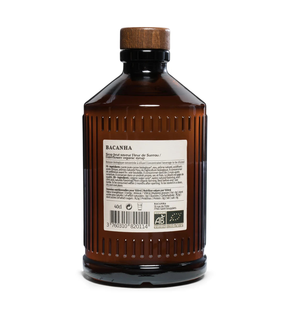 Bacanha Raw Elderflower Organic Syrup