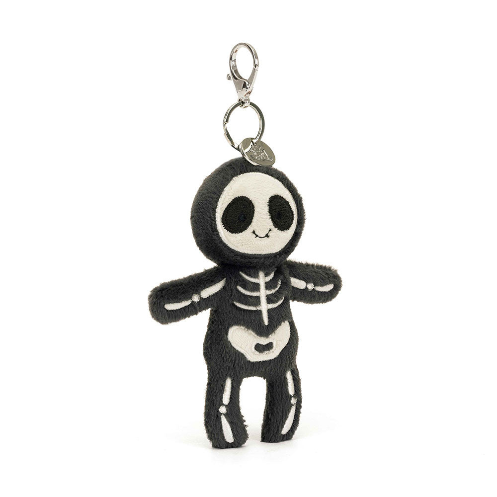 jellycat skeleton bob bag charm 