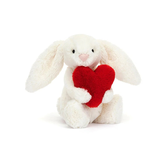 Jellycat Small Bashful Red Love Heart Bunny 