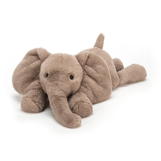 Jellycat Large Soft Smudge Elephant soft toy in beige/brown colour 