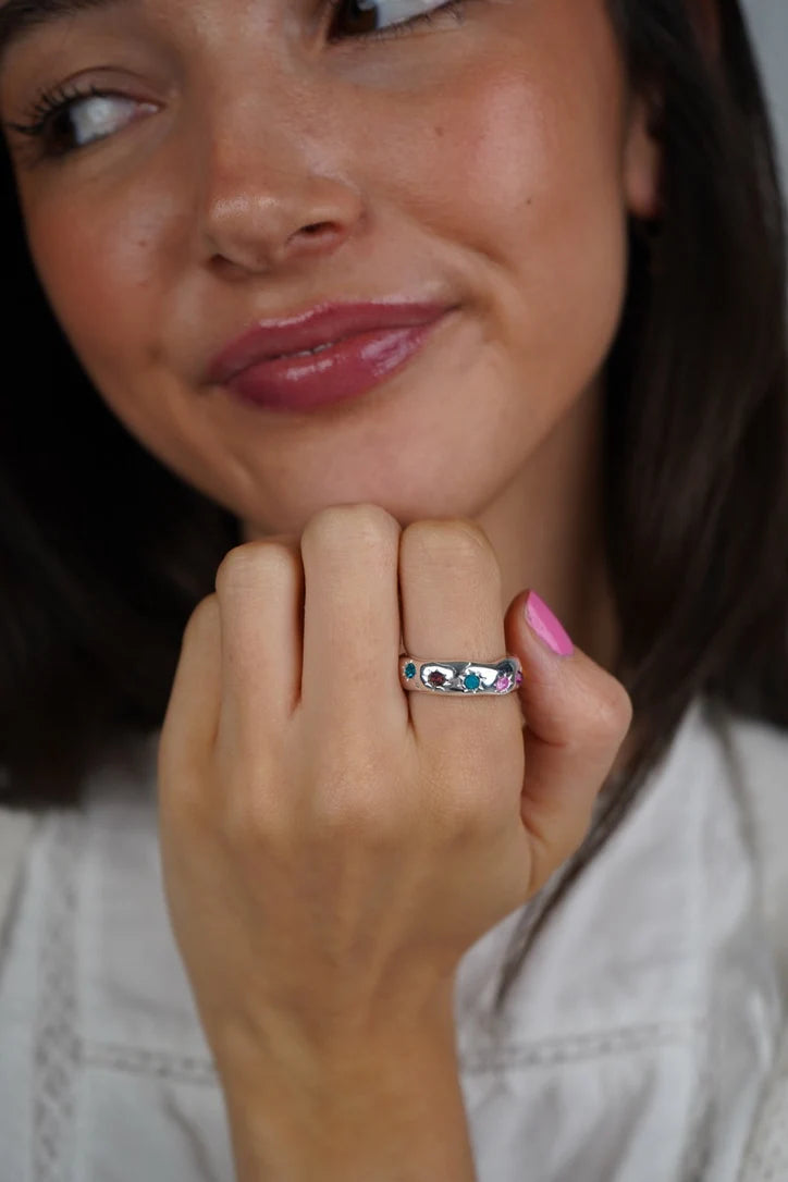 Recreation Jewels Sylvia's Sunburst Ring - Silver