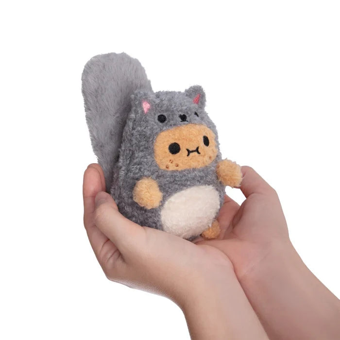 Noodoll Grey Squirrel Ricespud Mini Sitting Plush Toy