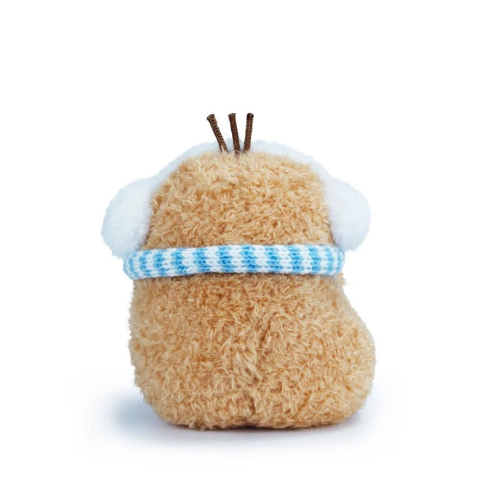 Noodoll Blue Scarf Ricespud Mini Sitting Plush Toy