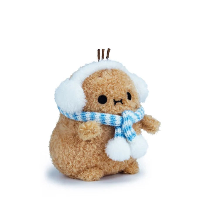 Noodoll Blue Scarf Ricespud Mini Sitting Plush Toy