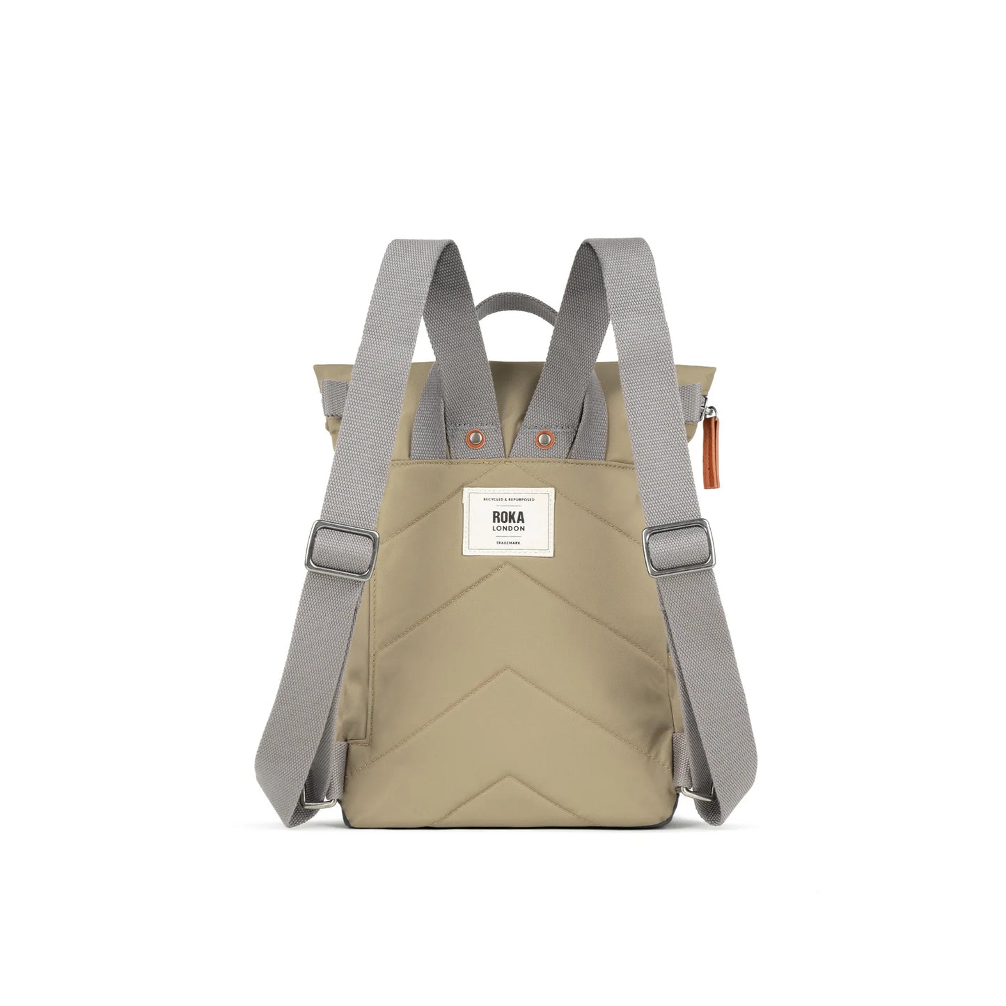 Roka Canfield B Small Sustainable Nylon Backpack - Taupe