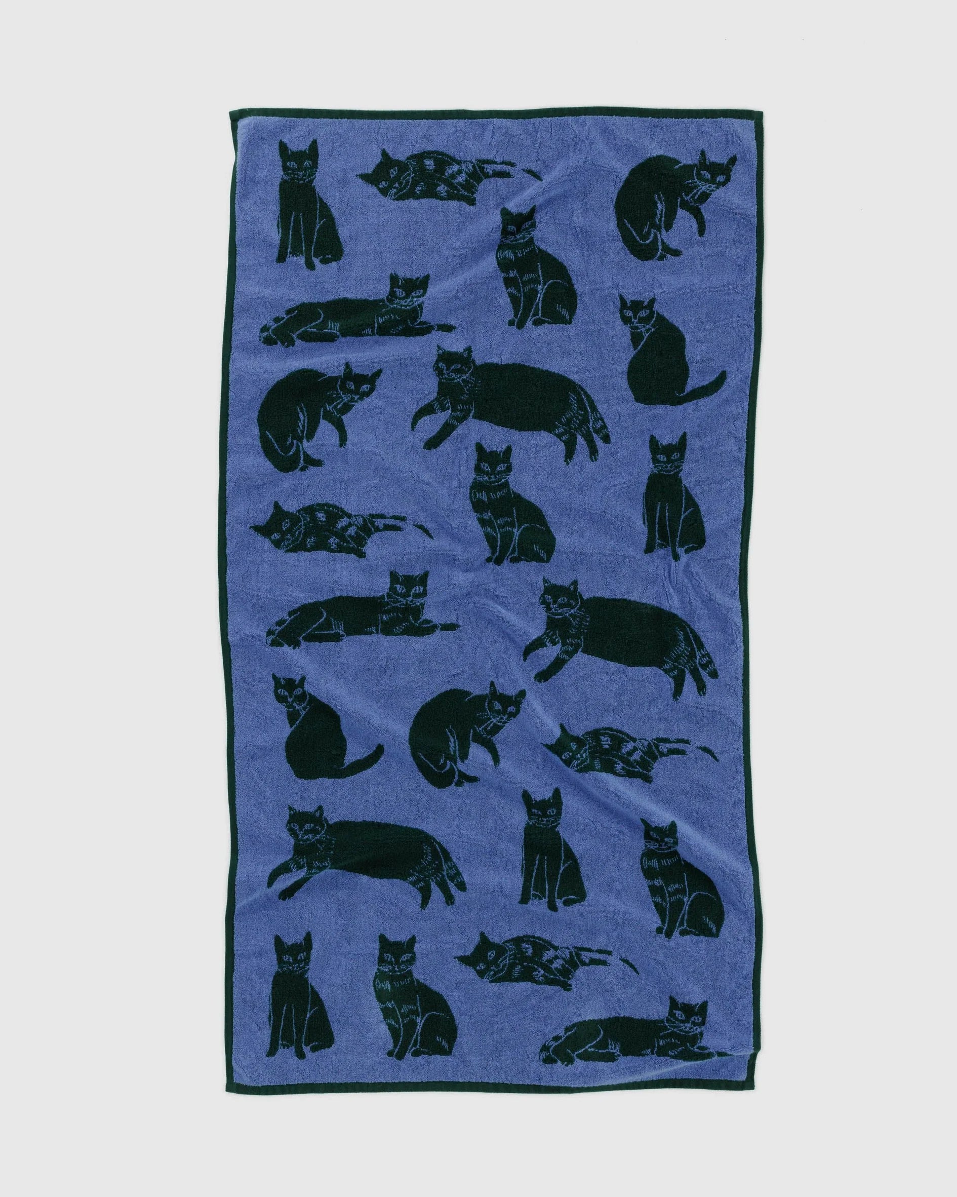 BAGGU Bath Towel in Cats pattern