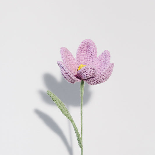 Handmade Crochet Flower - Tulip Purple
