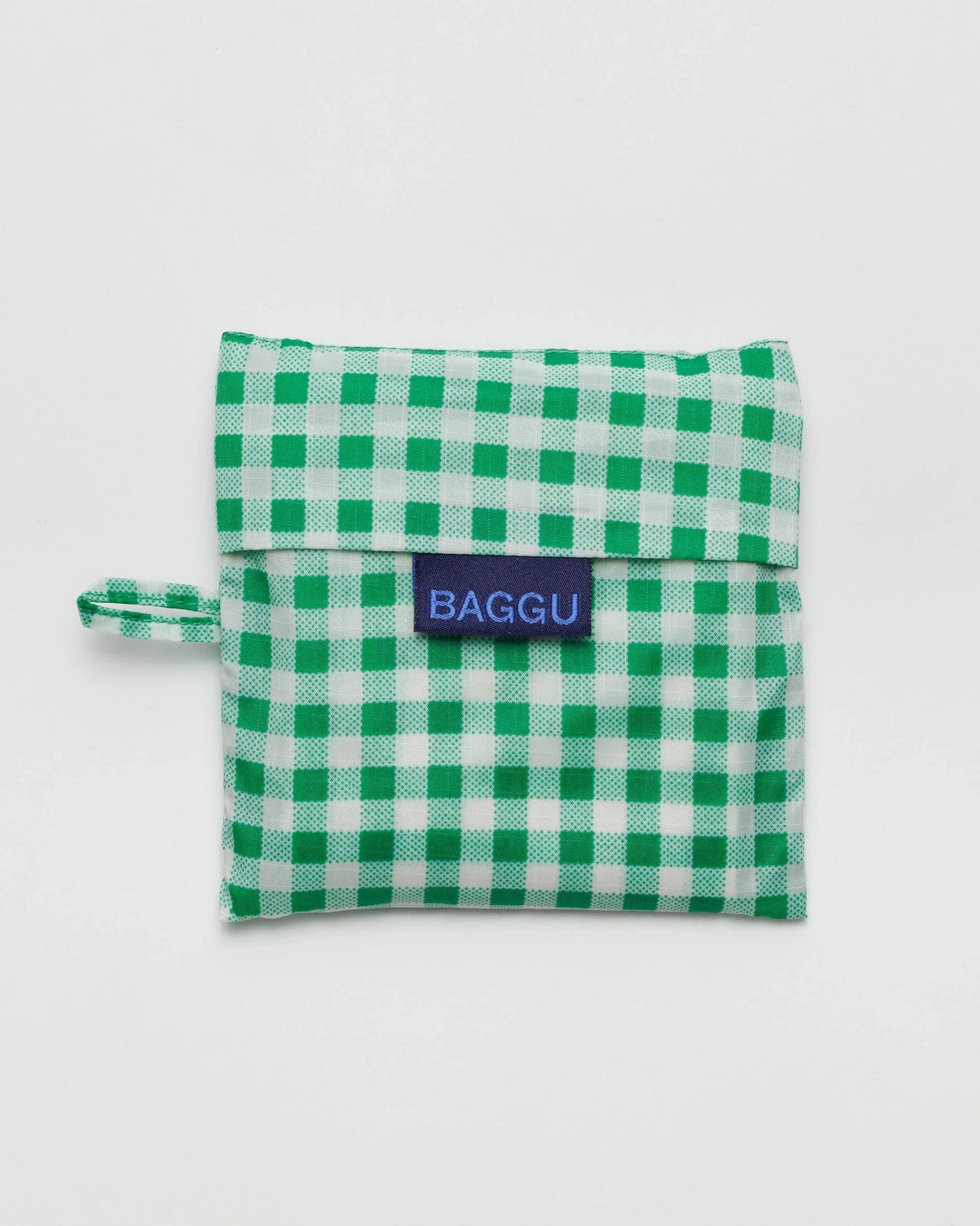 BAGGU Standard Reusable Bag - Green Gingham