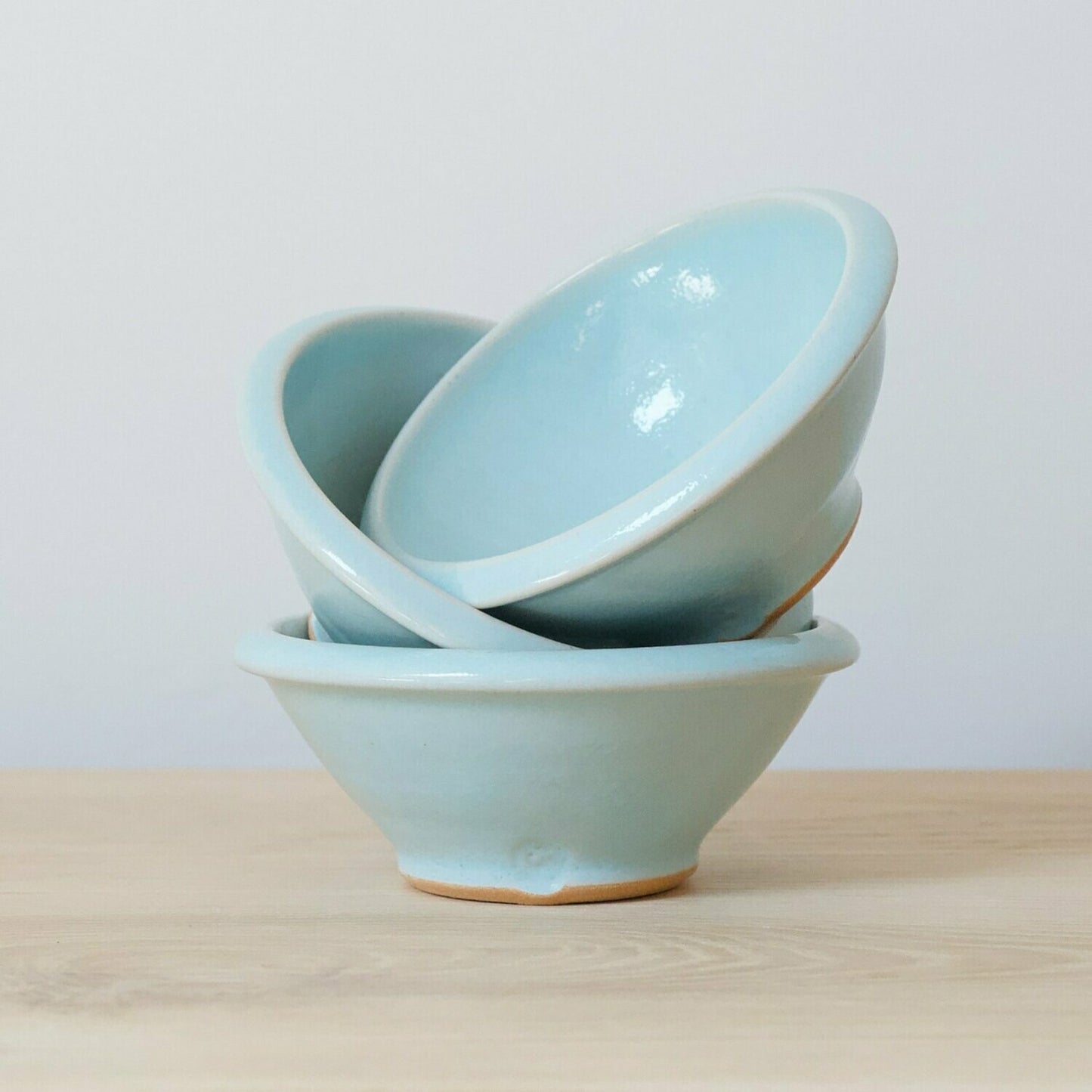 12cm Ceramic ramekin in light blue 