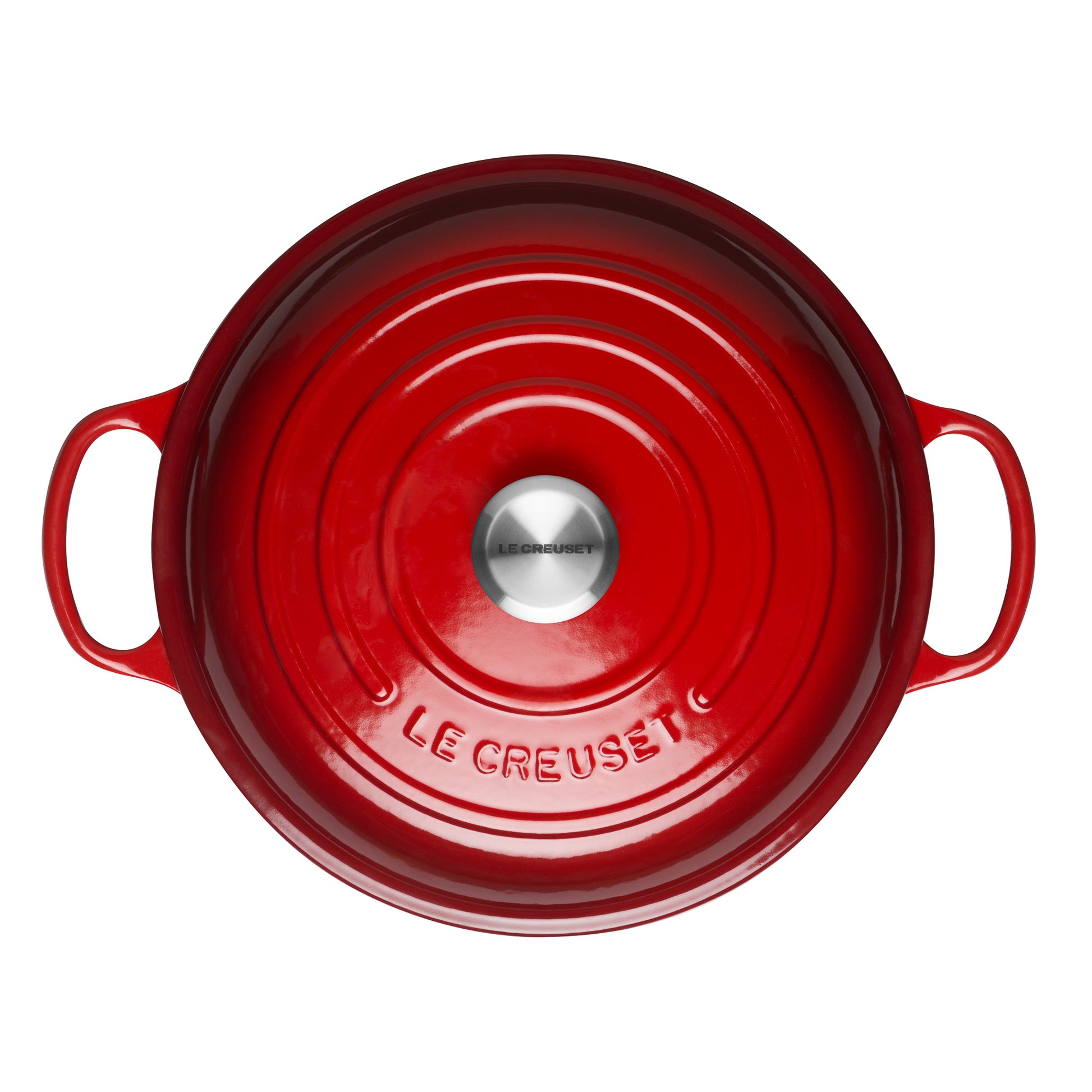 26cm shallow casserole dish red