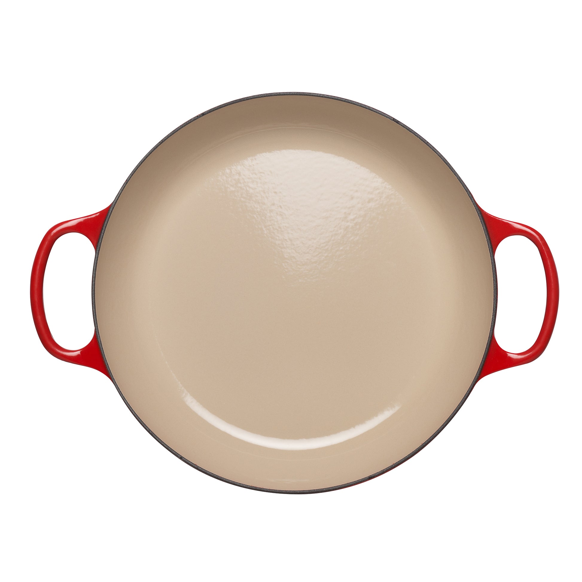 26cm shallow casserole dish red